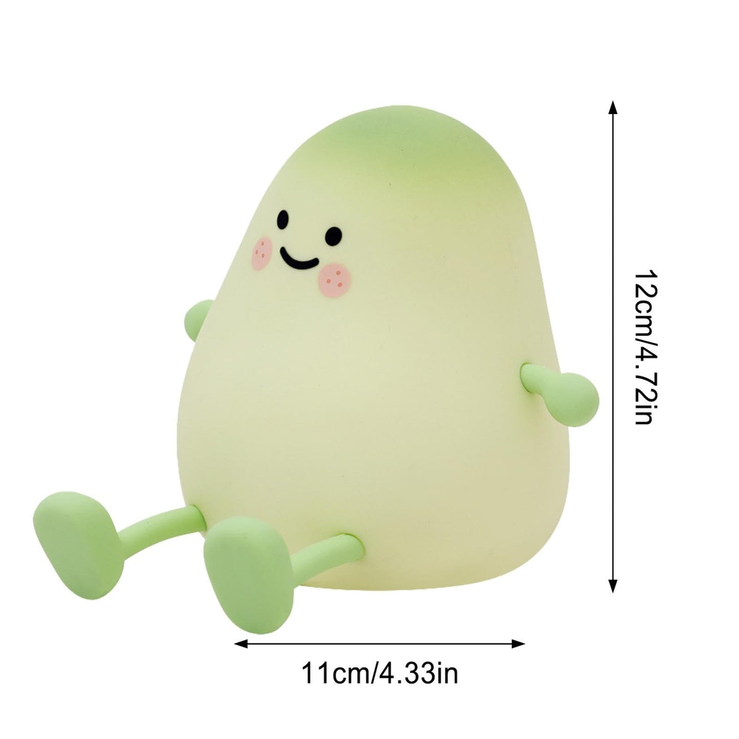 Kids Touch Lamp Nursery Night Light,Green Mango Sleeping Light