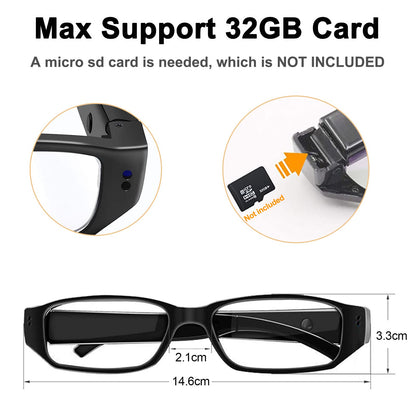 bayehngs Glasses Camera 1080P Video Glasses Sports Action Camera