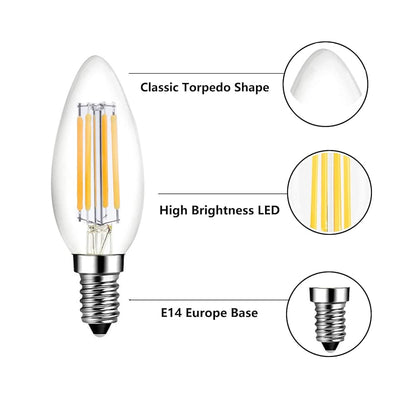 PureShine Dimmable E14 LED Bulb, 40W Equivalent, 3000K Soft White