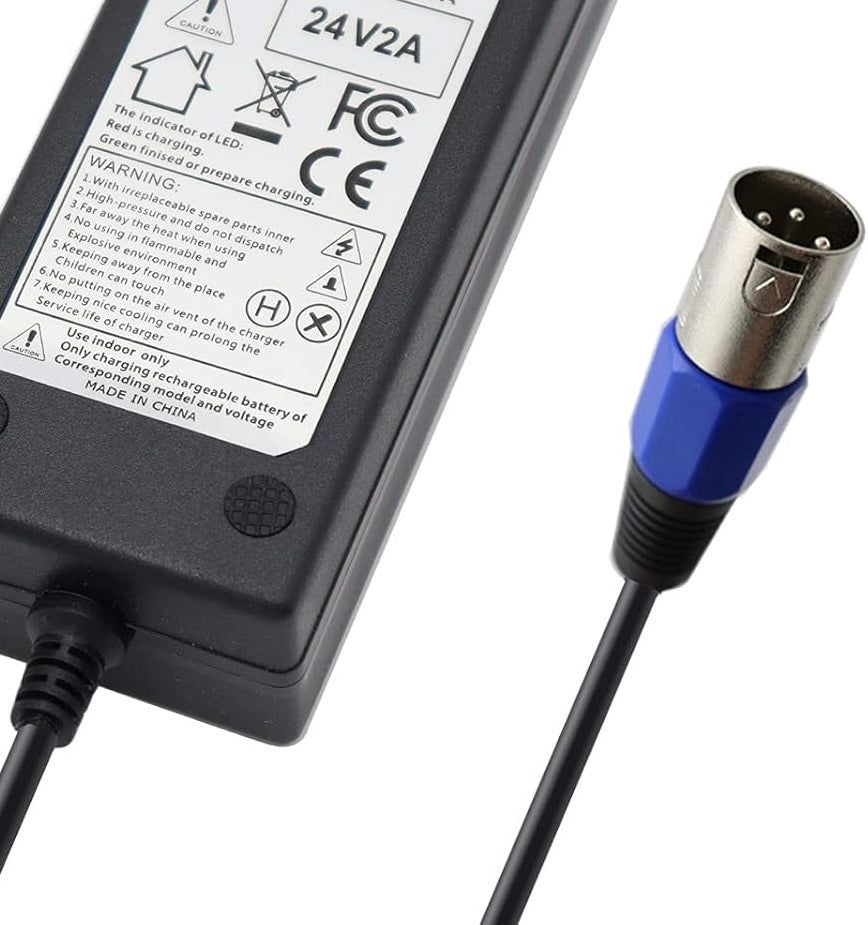YZPOWER 24V 2A Power Adapter for Electric Bike Mobility Scooter
