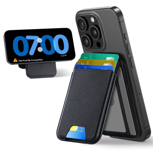 ESR Magnetic Wallet, Compatible with MagSafe Wallet with Adjustable Stand, for iPhone 15/14/13/12 Se