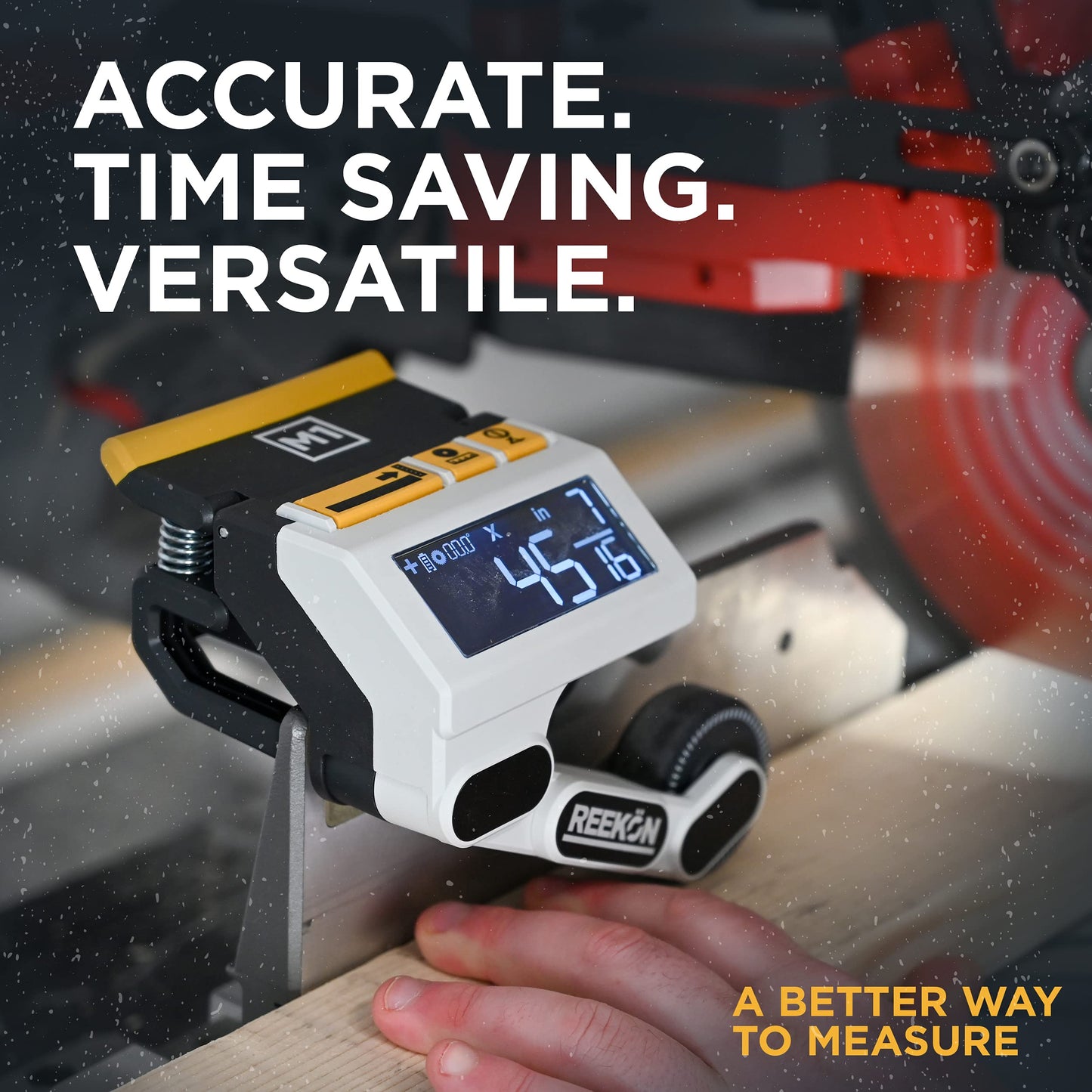 REEKON M1 Caliber Measuring Tool for Miter Saws – Eliminates Need to Measure & Mark Materials