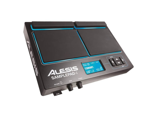 Alesis Sample Pad 4 | Compact Percussion and Sample Triggering Instrument with 4 Velocity Sensitive