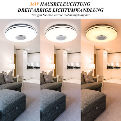 MILFECH 36 W LED Ceiling Light Dimmable with Bluetooth Speaker, Remote Control and App Control