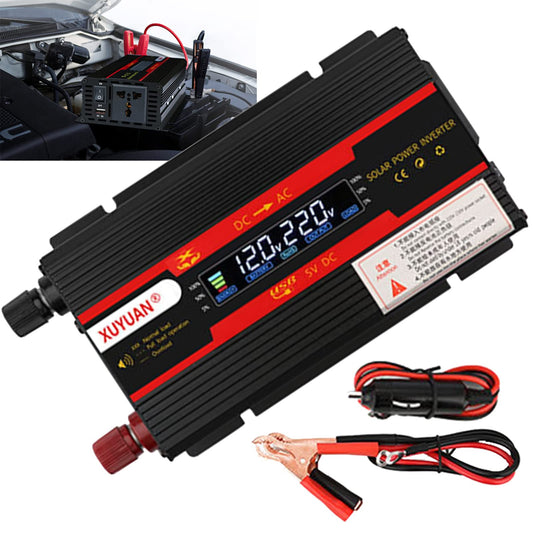 Car Inverter with Smart Digital Display Screen DC 12V 24V to AC 220V (3000W)