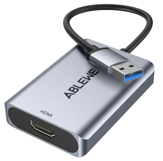 ABLEWE USB to HDMI Adapter, Upgraded Aluminum HDMI to USB 3.0