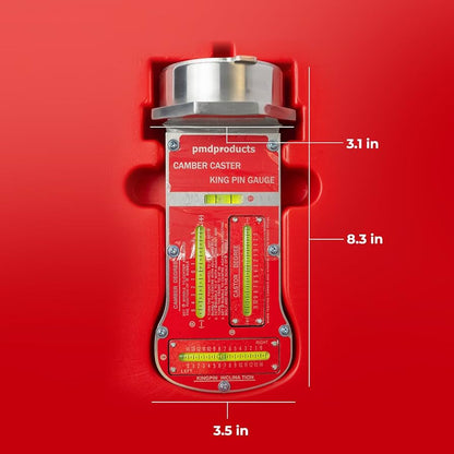 Magnetic Camber, Caster & KPI Alignment Gauge - Precision Wheel Alignment Tool for Accurate Steering Adjustment