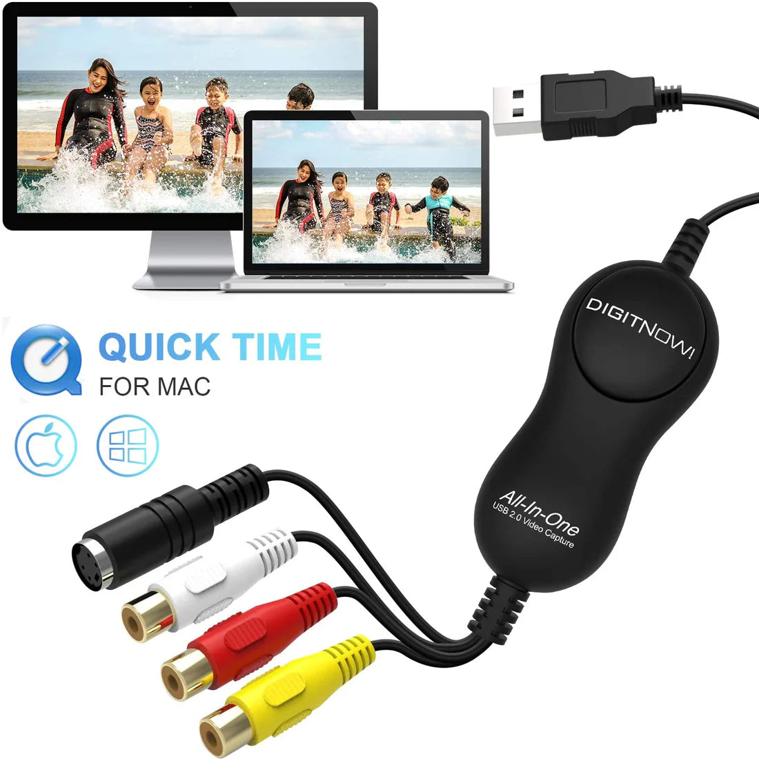 DIGITNOW! VIDEO CAPTURE, VHS TO DIGITAL CONVERTER