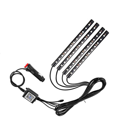 wsiiroon Car LED Strip Light, Newest Style App Controller Car Interior Lights