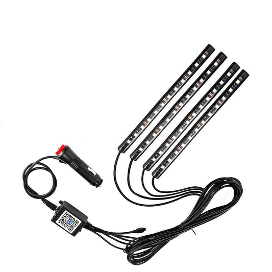 wsiiroon Car LED Strip Light, Newest Style App Controller Car Interior Lights